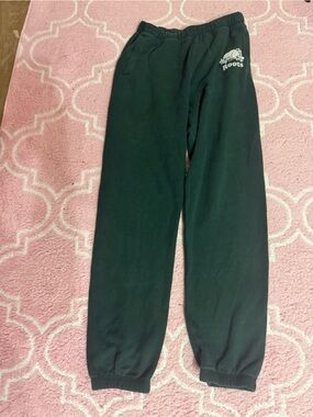 Roots Green Sweatpants with Logo